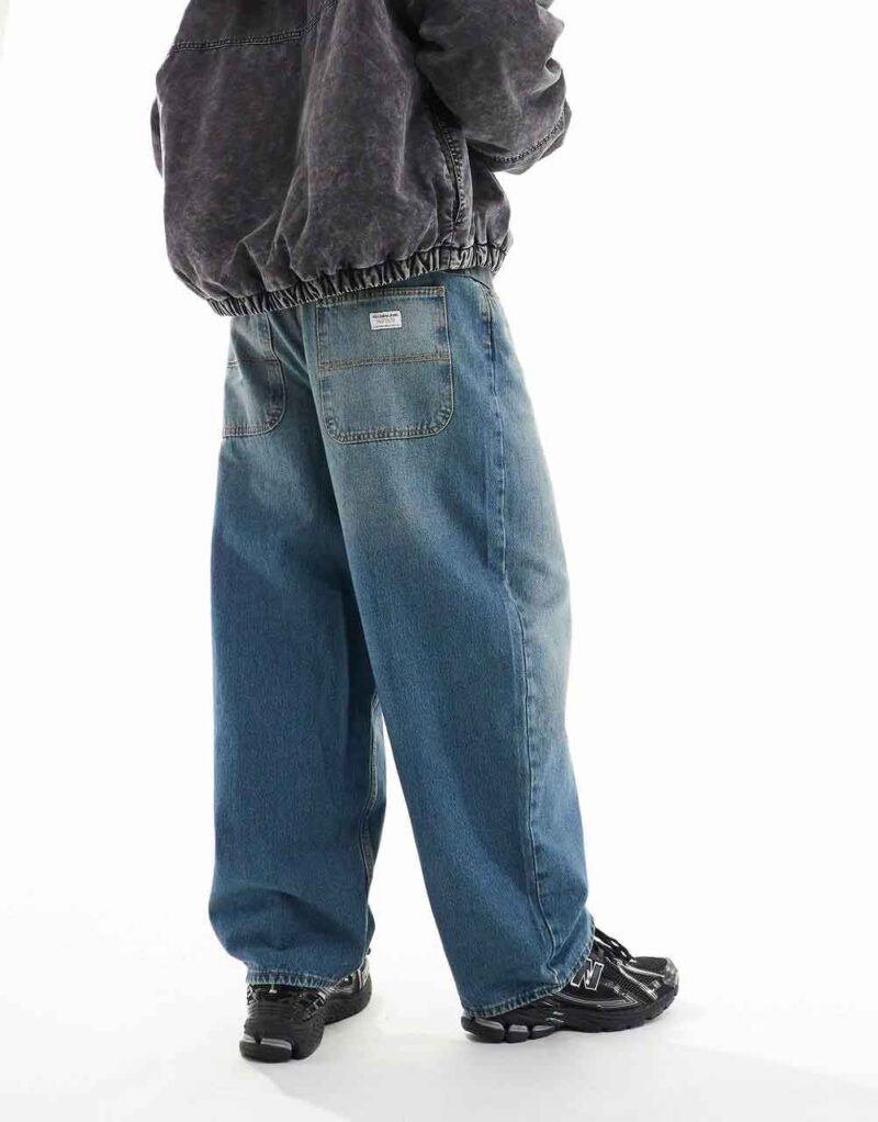 شلوار Pull&Bear Skater fit (آبی تیره) - تصویر 4