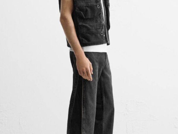 شلوار بوتکات Zara Flared fit مشکی