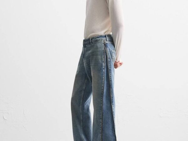 شلوار بوتکات Zara Flared fit درتی واش