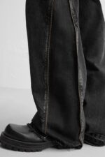 شلوار بوتکات Zara Flared fit مشکی - تصویر 4