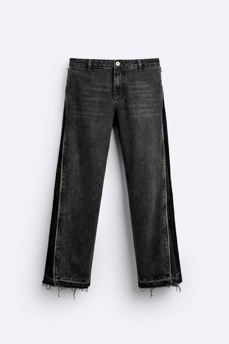 شلوار بوتکات Zara Flared fit مشکی - تصویر 3