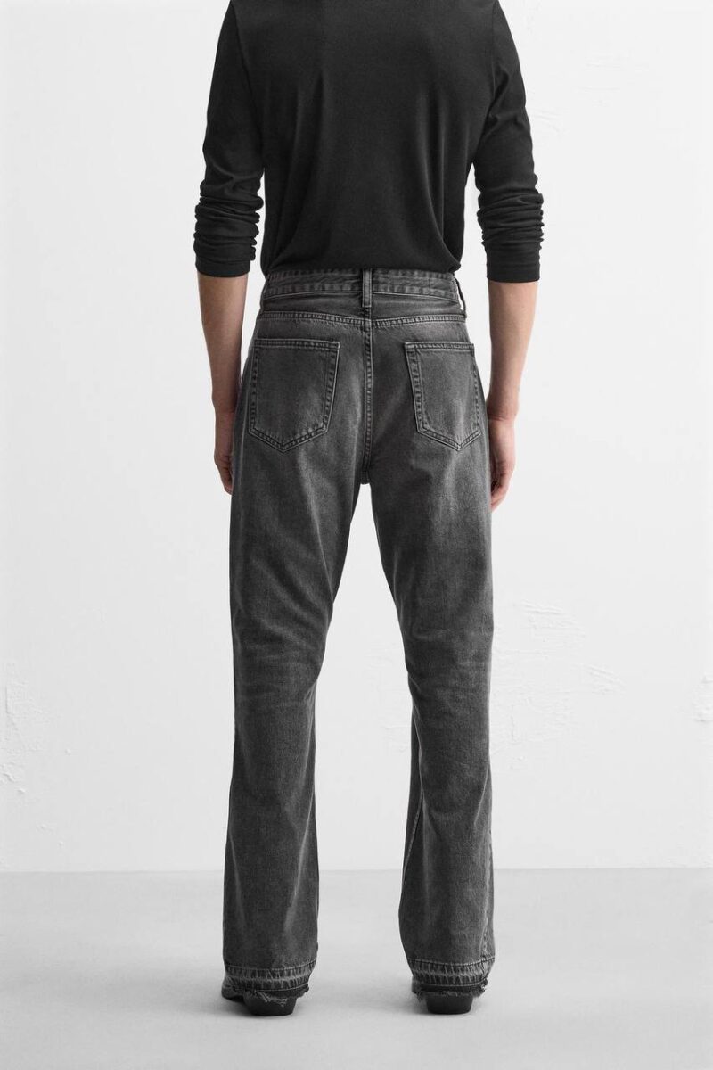 شلوار بوتکات Zara ذغالی - تصویر 3