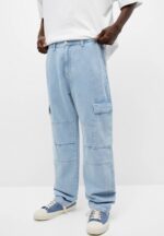 شلوار Pull&bear skater cargo (آبی)