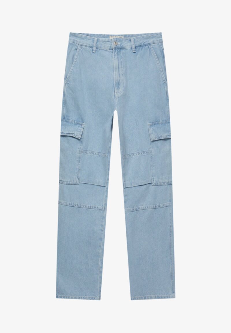 شلوار Pull&bear skater cargo (آبی) - تصویر 5