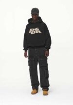 هودی اورسایز از Pegador مشکی - تصویر 4