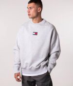 بلوز اورسایز Tommy jeans اورجینال طوسی