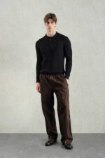 بلوز یقه‌دار از برند GIESTO (اورجینال) مشکی - تصویر 3