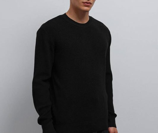 بافت یقه گرد ANTIOCH مشکی اورجینال