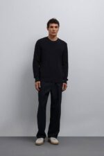 بافت یقه گرد ANTIOCH سورمه‌ای اورجینال - تصویر 5