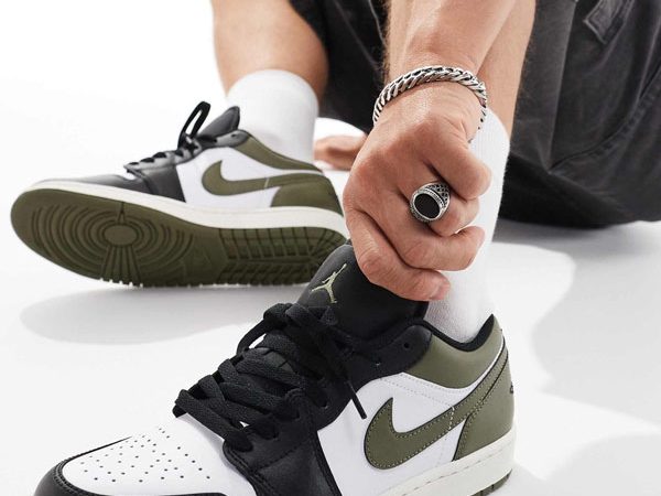 کتونی Air Jordan 1 Low Green/White