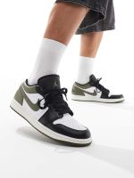کتونی Air Jordan 1 Low Green/White - تصویر 4