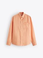 پیراهن لینن آستین بلند Zara اورجینال - تصویر 3