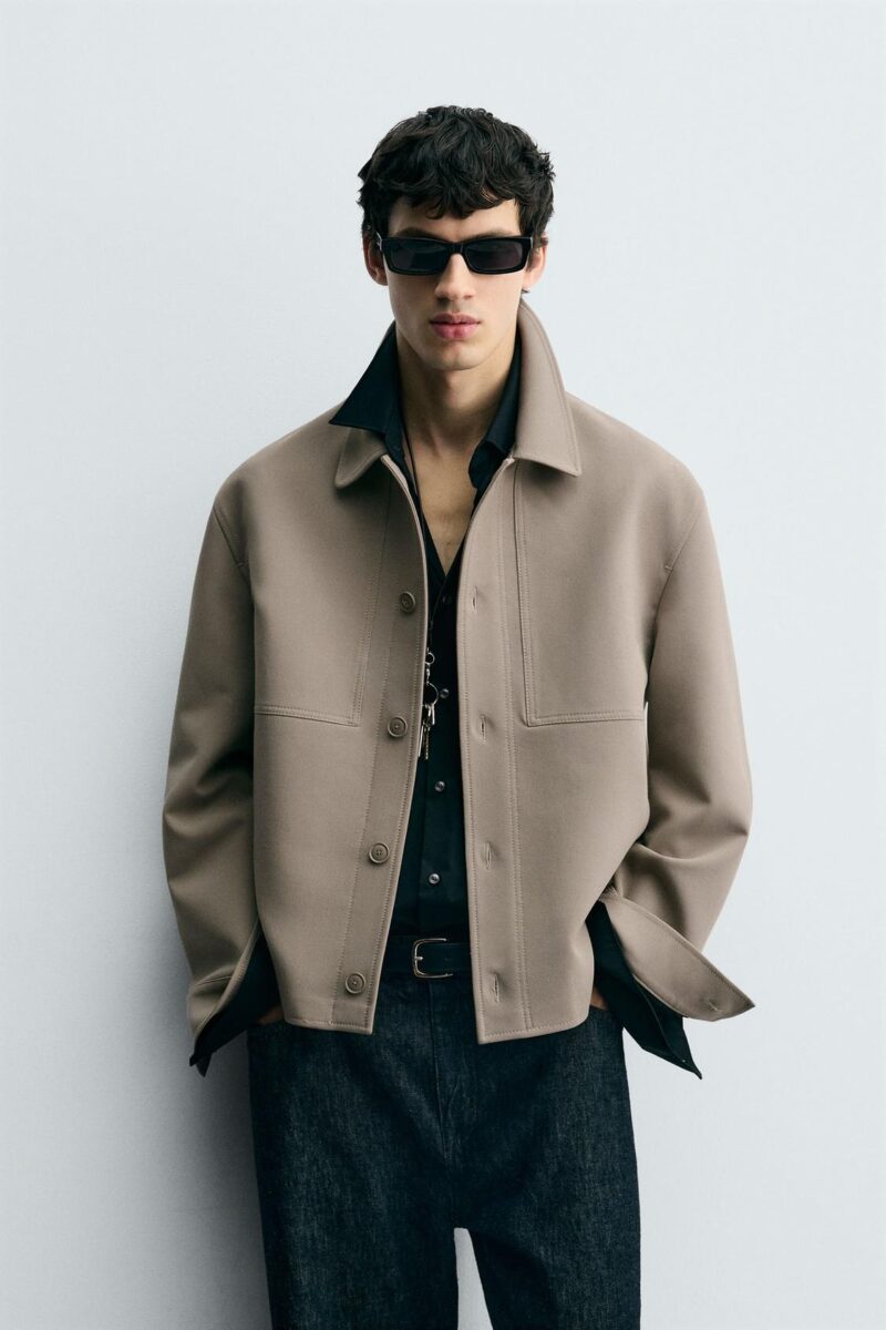 جکت باکسی Zara اورجینال - تصویر 5