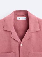 پیراهن لینن نیم آستین Zara اورجینال - تصویر 4