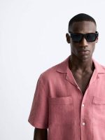 پیراهن لینن نیم آستین Zara اورجینال - تصویر 6