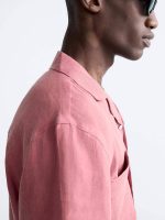 پیراهن لینن نیم آستین Zara اورجینال - تصویر 7