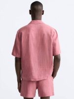 پیراهن لینن نیم آستین Zara اورجینال - تصویر 8