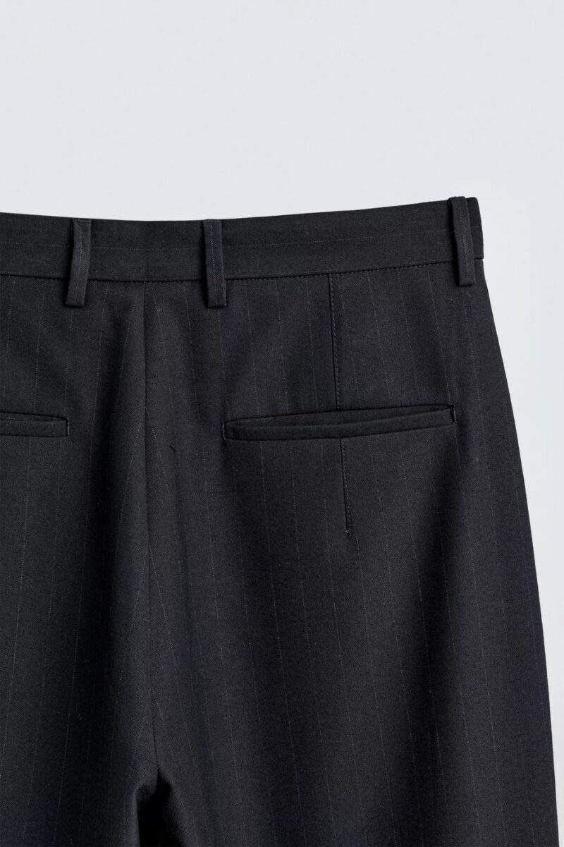 شلوار پارچه‌ای پیله‌دار Zara - تصویر 10