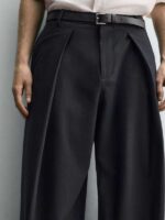 شلوار پارچه‌ای پیله‌دار Zara