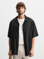 پیراهن لینن نیم آستین ZARA