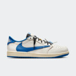 کتونی Travis Scott x Fragment × Air Jordan 1 Low OG "Military Blue" - تصویر 3