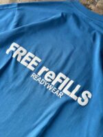 تیشرت اورسایز IKIGAI آبی - تصویر 4