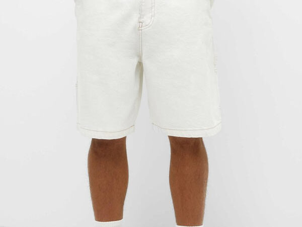 شلوارک کارپنتر Pull&bear سفید اورجینال