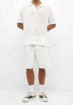 شلوارک کارپنتر Pull&bear سفید اورجینال - تصویر 5