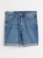 شلوارک اسلیم H&M آبی اورجینال