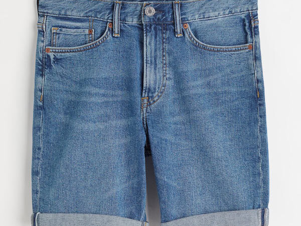 شلوارک اسلیم H&M آبی اورجینال