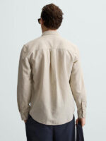 پیراهن لینن آستین بلند Zara اورجینال - تصویر 3