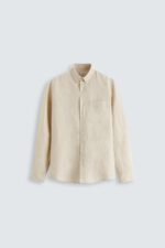 پیراهن لینن آستین بلند Zara اورجینال - تصویر 5