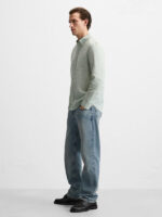 پیراهن لینن آستین بلند Zara اورجینال - تصویر 4