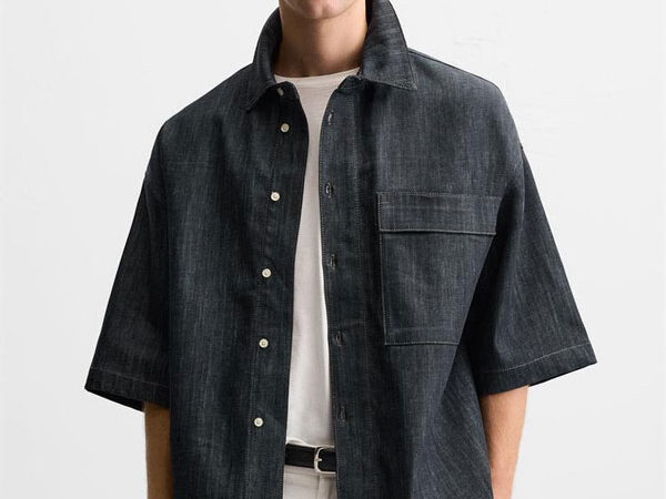 پیراهن جین اورسایز Zara اورجینال