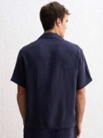 پیراهن پارچه مودال GIESTO سورمه‌ای اورجینال - Image 3