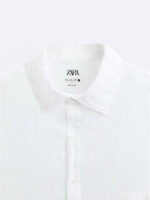 پیراهن لینن سه دکمه Zara اورجینال - Image 6