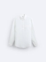پیراهن لینن سه دکمه Zara اورجینال - Image 5