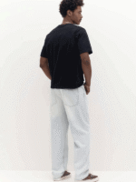 تیشرت بیسیک Pull&Bear مشکی اورجینال - Image 4