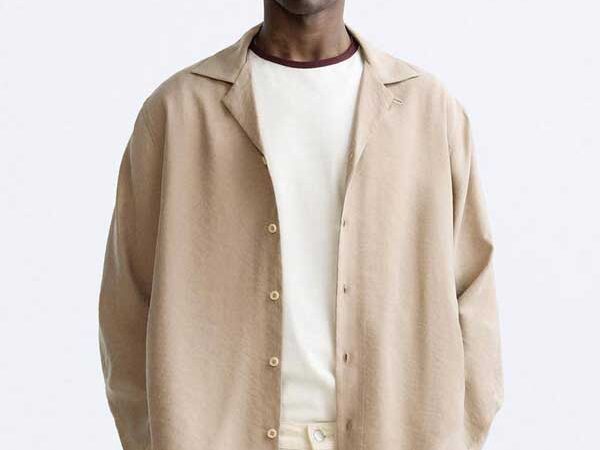 پیراهن پارچه مودال Zara اورجینال