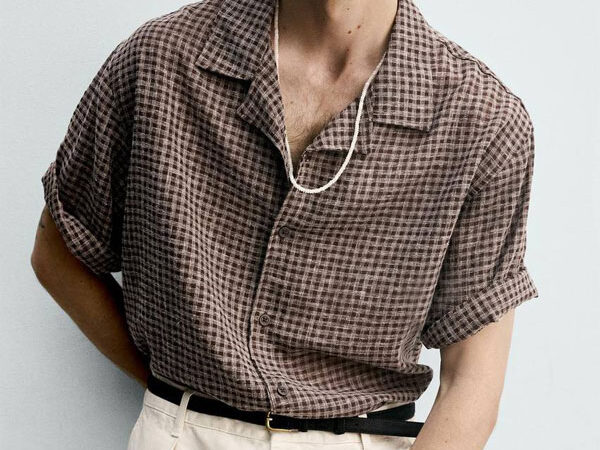 پیراهن لینن ZARA اورجینال