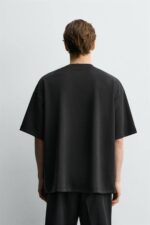 تیشرت بیسیک مشکی ZARA اورجینال - Image 5