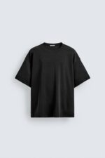 تیشرت بیسیک مشکی ZARA اورجینال - Image 6