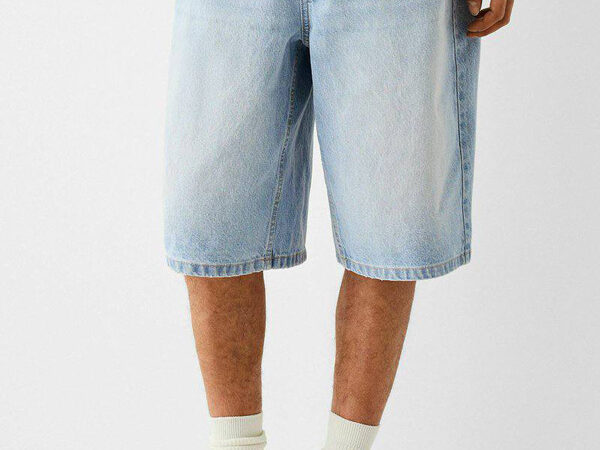 شلوارک Baggy fit از Bershka اورجینال