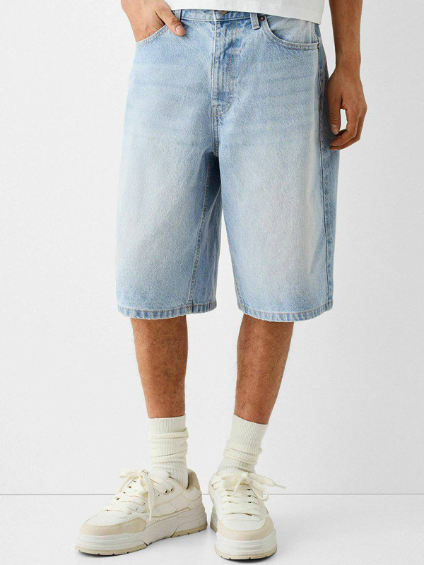 photo_2026-08-11_13-50-23 شلوارک Baggy fit از Bershka اورجینال - Image 1
