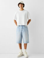 شلوارک Baggy fit از Bershka اورجینال - Image 2